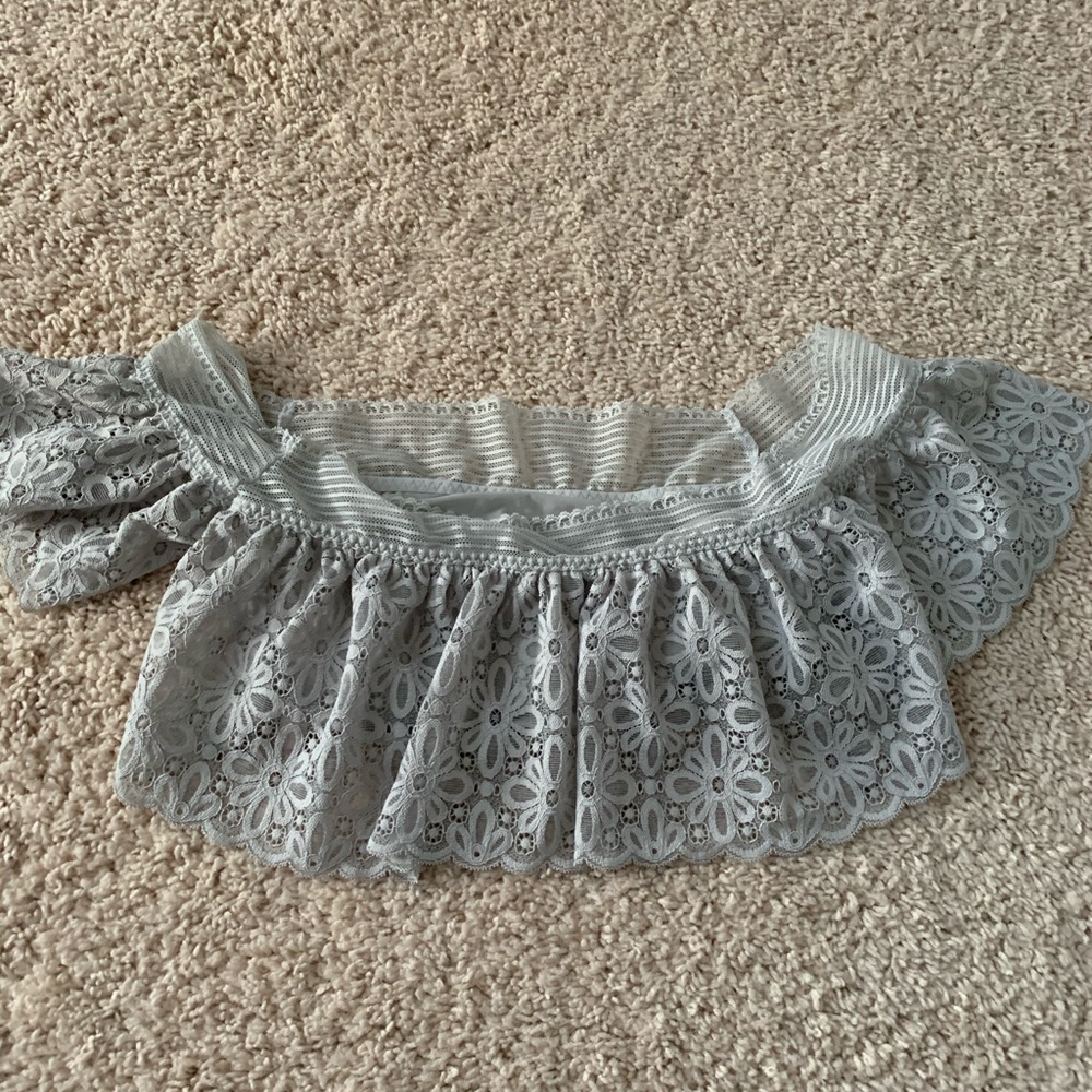 Victoria’s Secret Gray Flounce Bralette